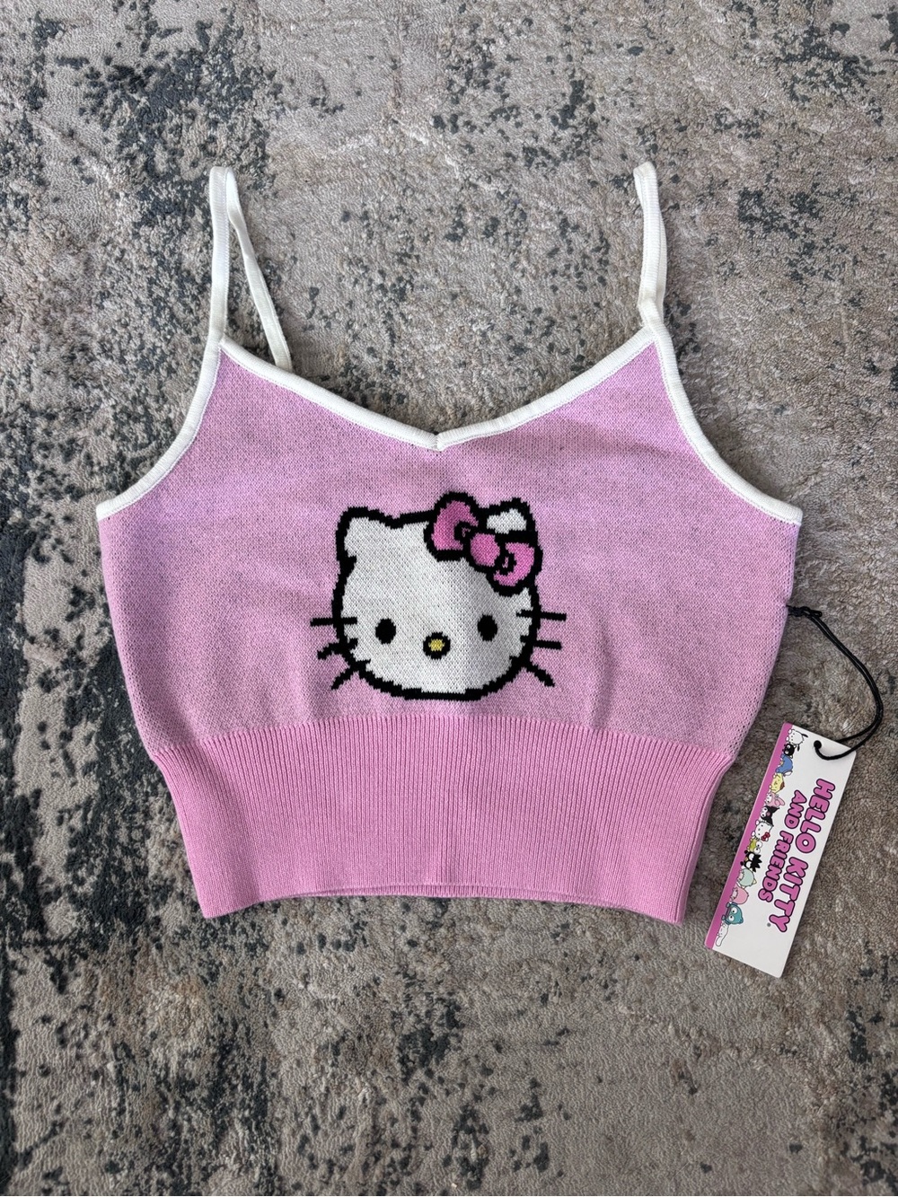 Forever 21 Hello Kitty crop knit tank top